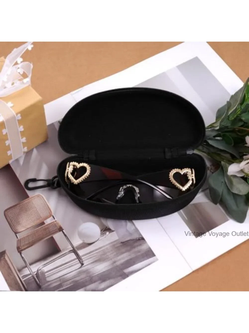 Y2K Wrap Around Rimless Sunglasses Trendy Shield Silver Heart 2000s Frameless